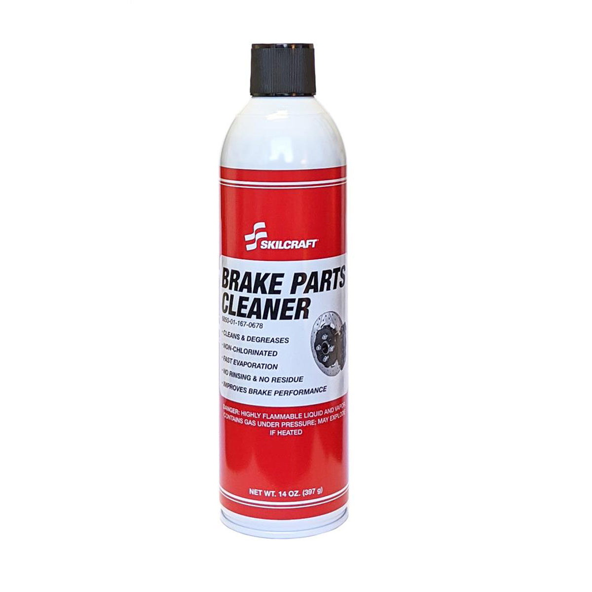 SKILCRAFT Brake Parts Cleaner 14oz Aerosol Can