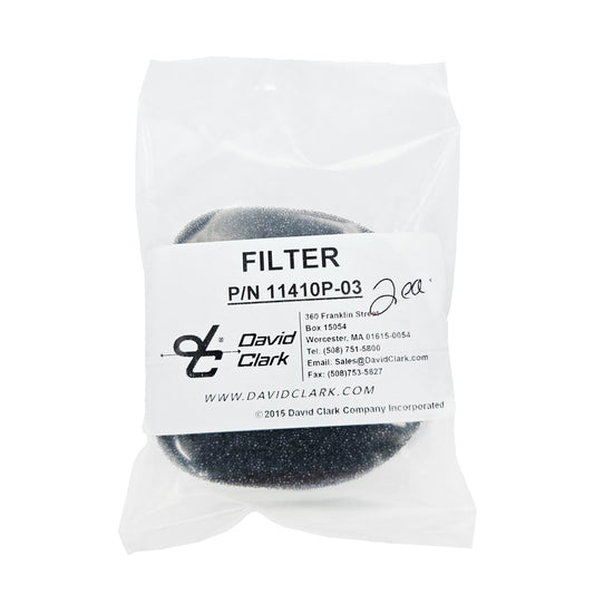 David Clark Acoustic Filter 11410P-03 – In Package View for Aviation Headset Replacement