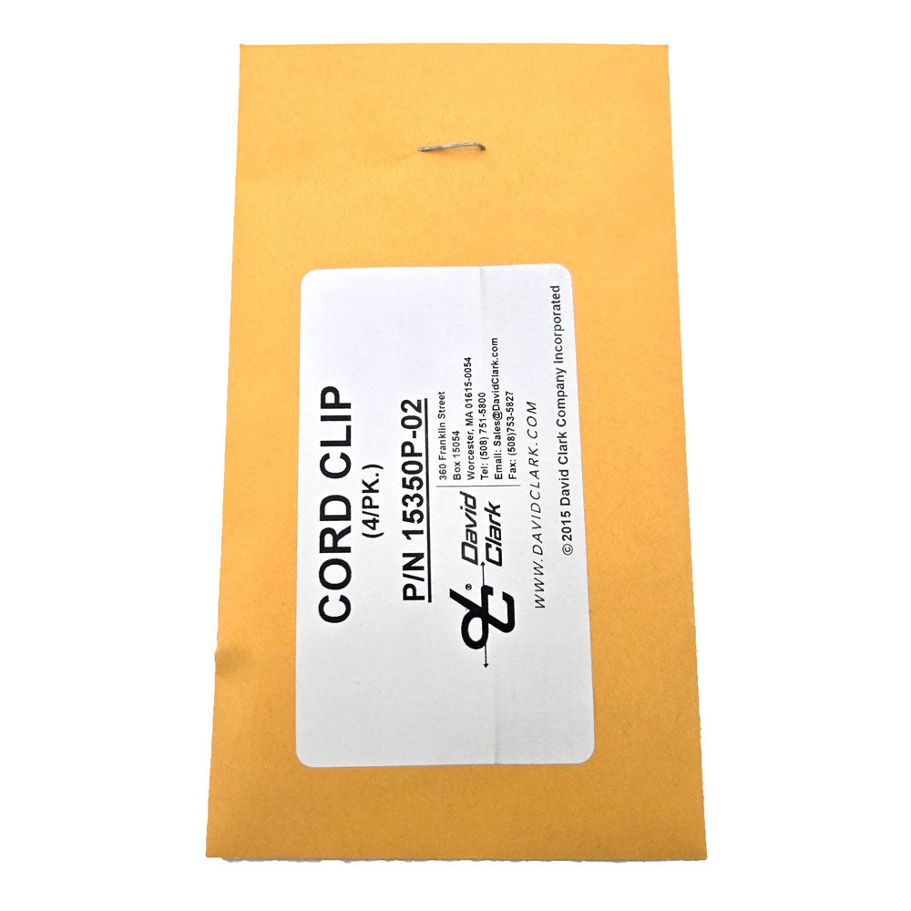David Clark Cord Clip 4-Pack 15350P-02 – Headset Cable Holders
