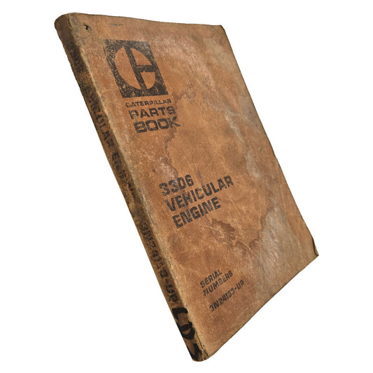 CAT Caterpillar 3306 Engine Parts Book Manual