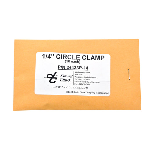 David Clark 1/4″ Stainless Circle Clamp 10-Pack 24433P-14
