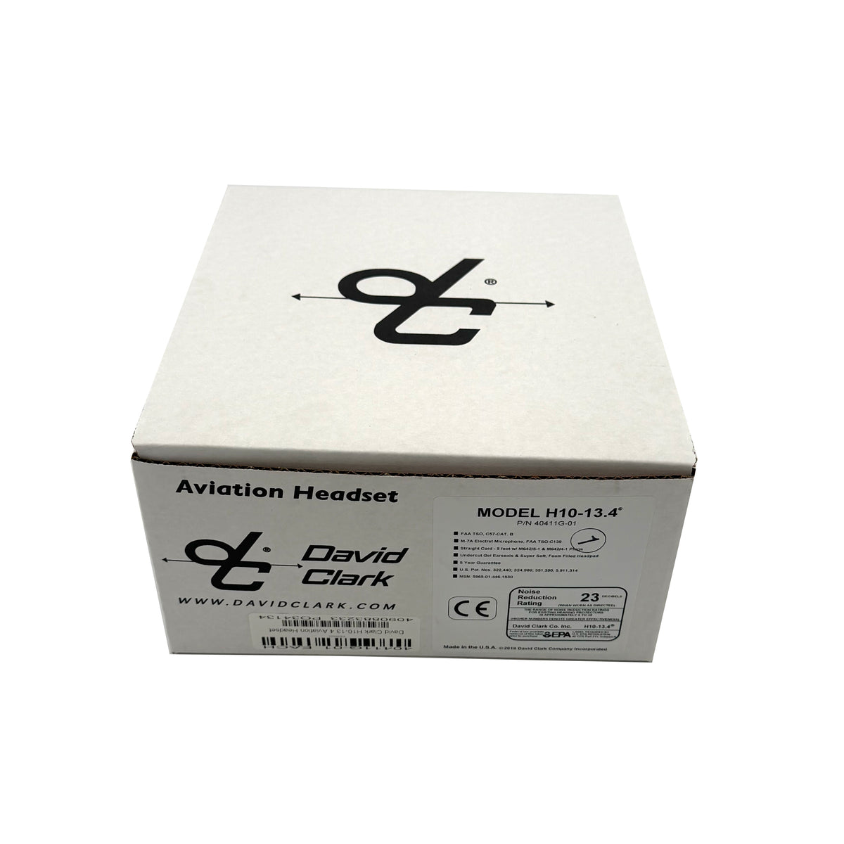 David Clark H10-13.4 Aviation Headset – 40411G-01, Boxed