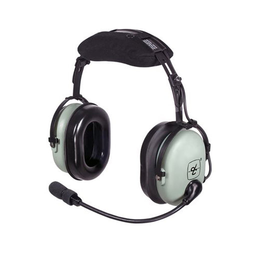 David Clark H8535 headset with microphone and soft ear pads, used for clear audio in studios or live events