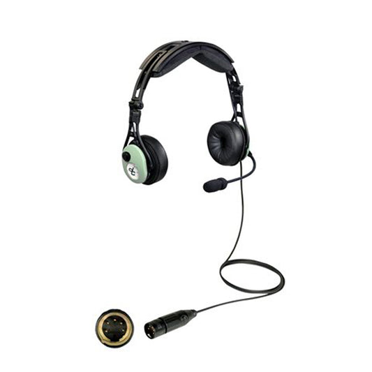 David Clark DC PRO-2 Passive Headset 43106G-02 – Lightweight rest-on-ear aviation headset with 5-pin XLR and noise-cancelling microphone
