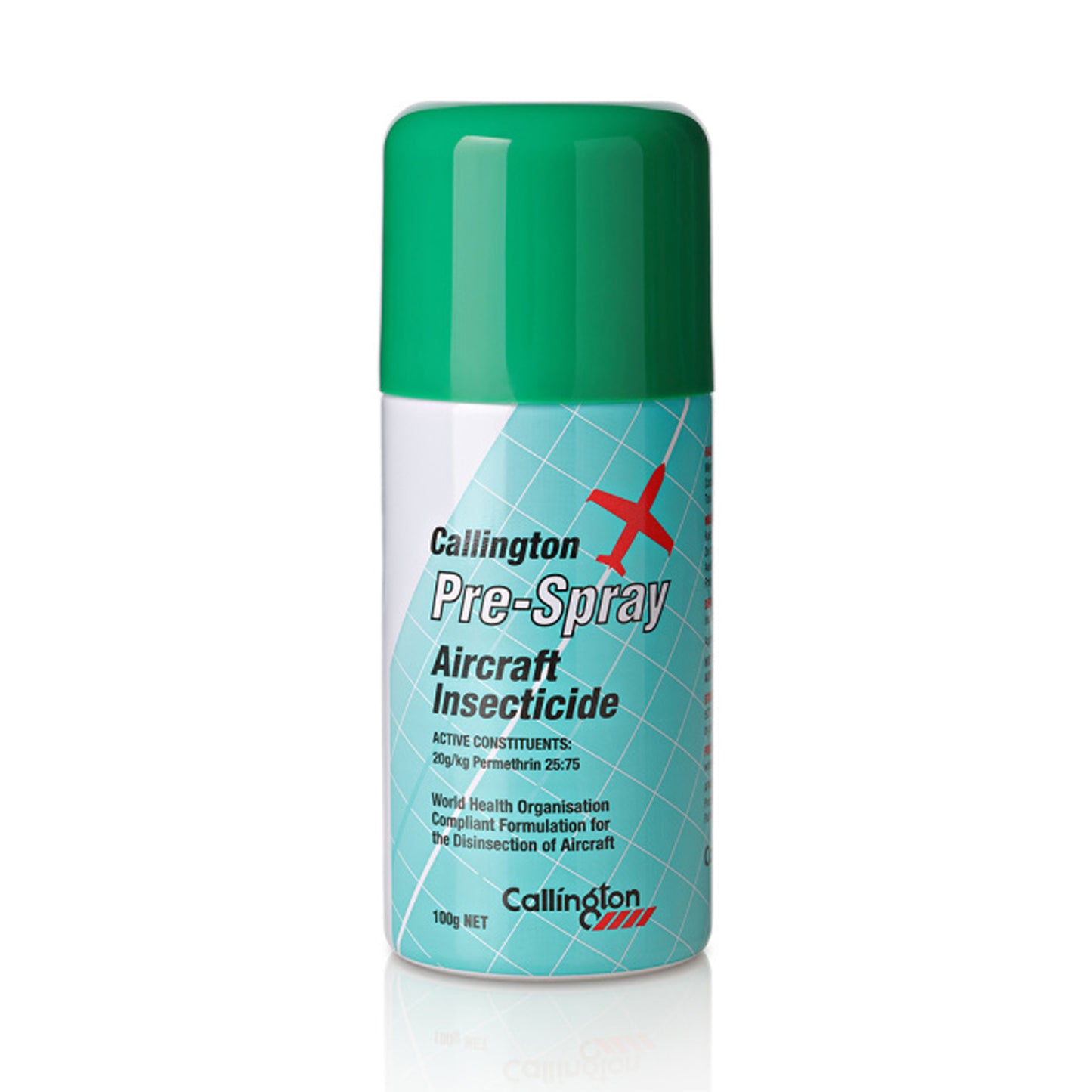 Callington Pre-Spray Aircraft Insecticide 100g aerosol can for pre-embarkation disinsection – WHO compliant