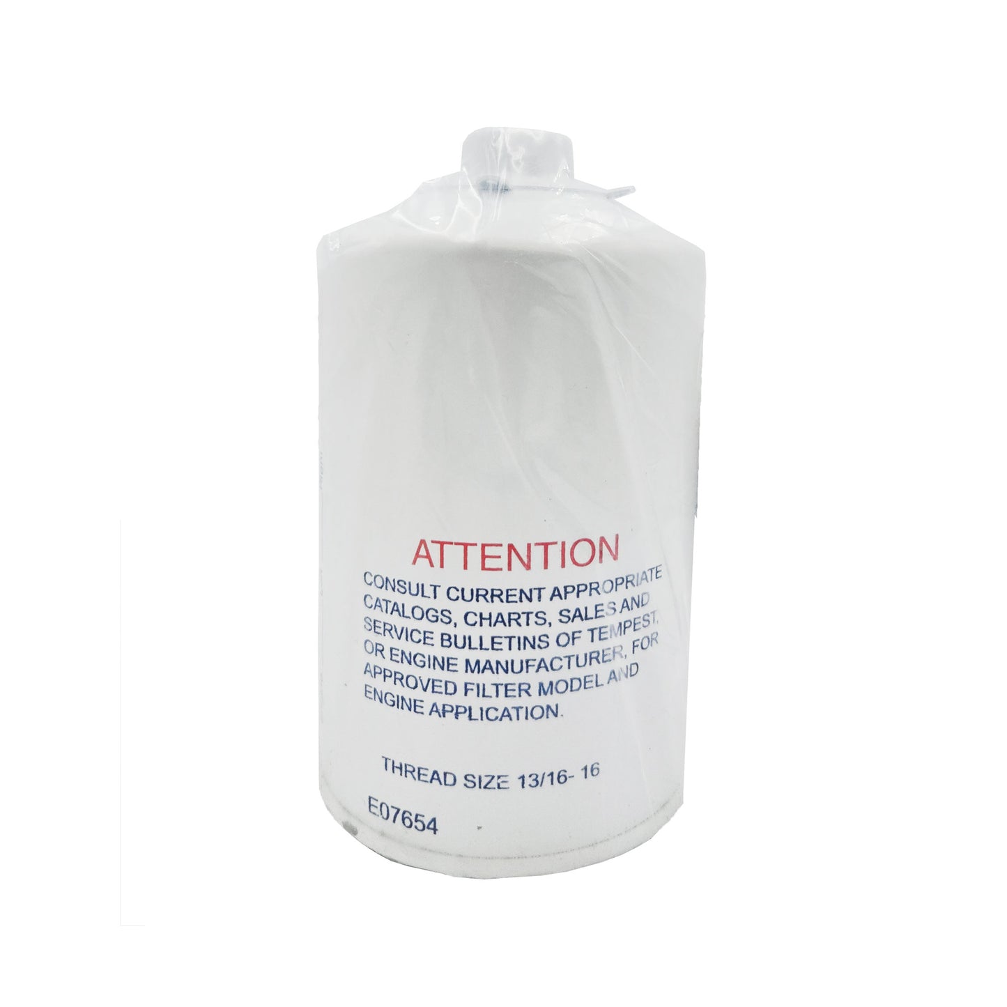 Tempest SPIN EZ Aircraft Oil Filter AA48104 – Right Side View Displaying Filter Body