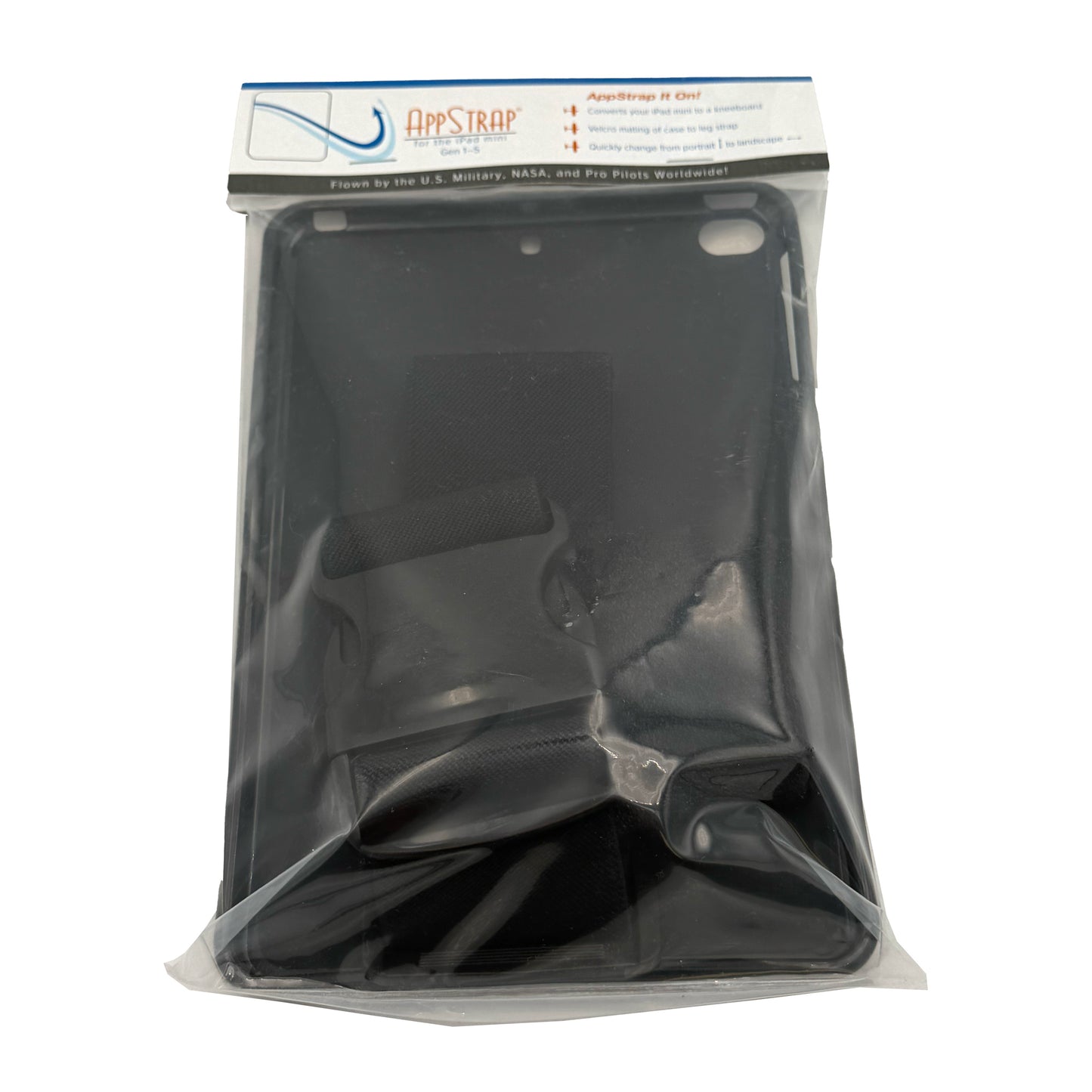 AppStrap® iPad Mini® Kneeboard Case – Gen 5 in package, front