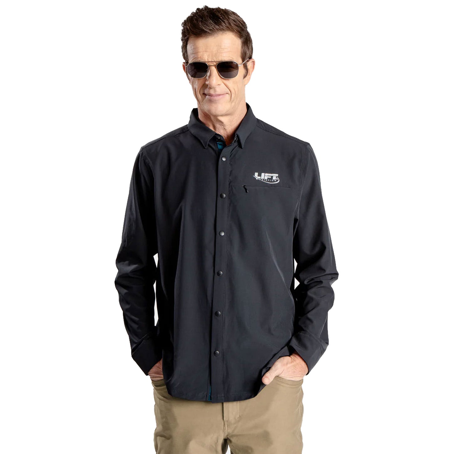 Lift - Crosswind Long Sleeved Button Up Polo