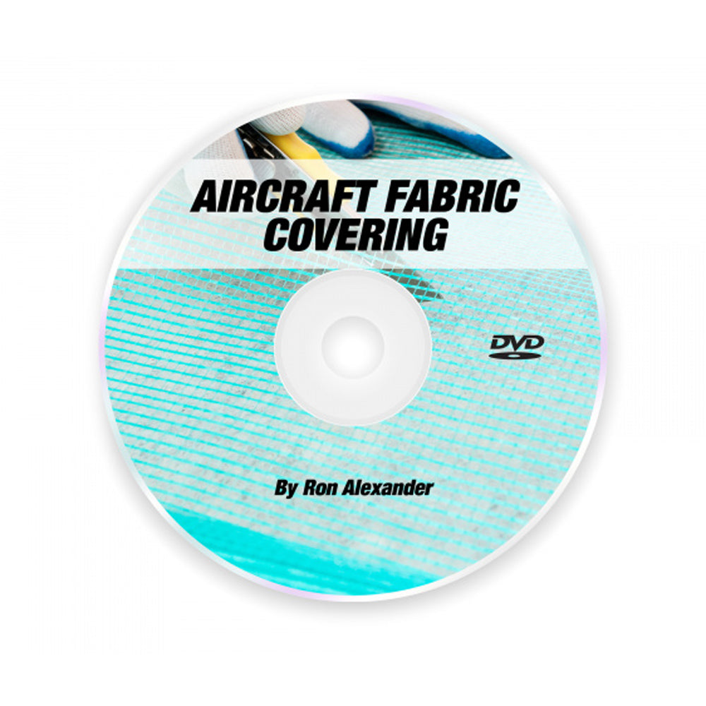 Aircraft Fabric Covering DVD training video by Ron Alexander covering the Poly-Fiber aircraft fabric process from surface preparation to color application