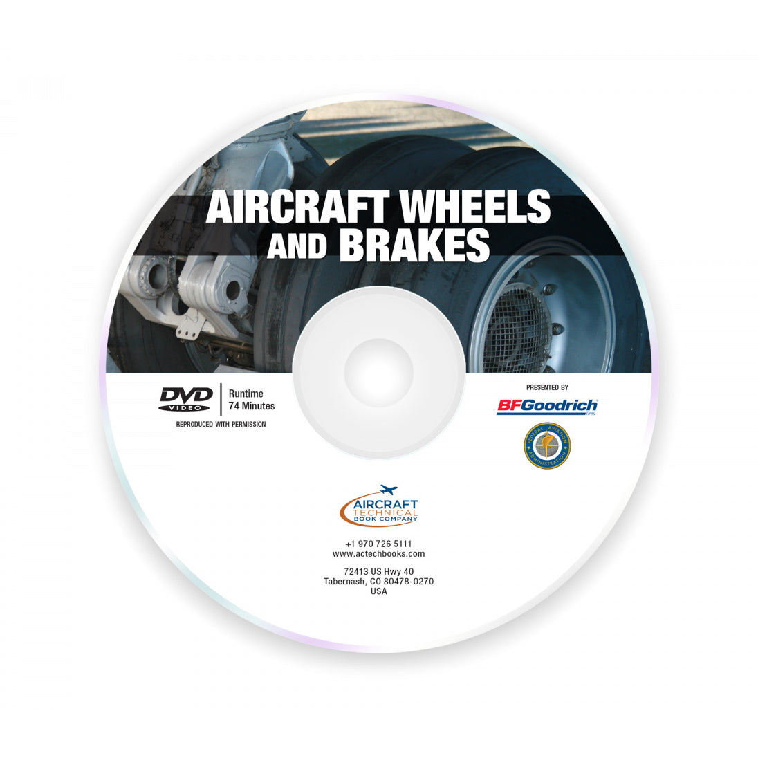 Aircraft Wheels and Brakes DVD training video covering aircraft wheel inspection and brake maintenance procedures