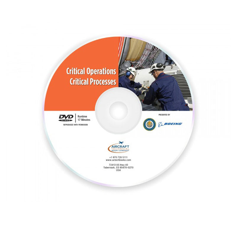 Critical Operations Critical Processes DVD covering aviation maintenance procedures and operational process awareness