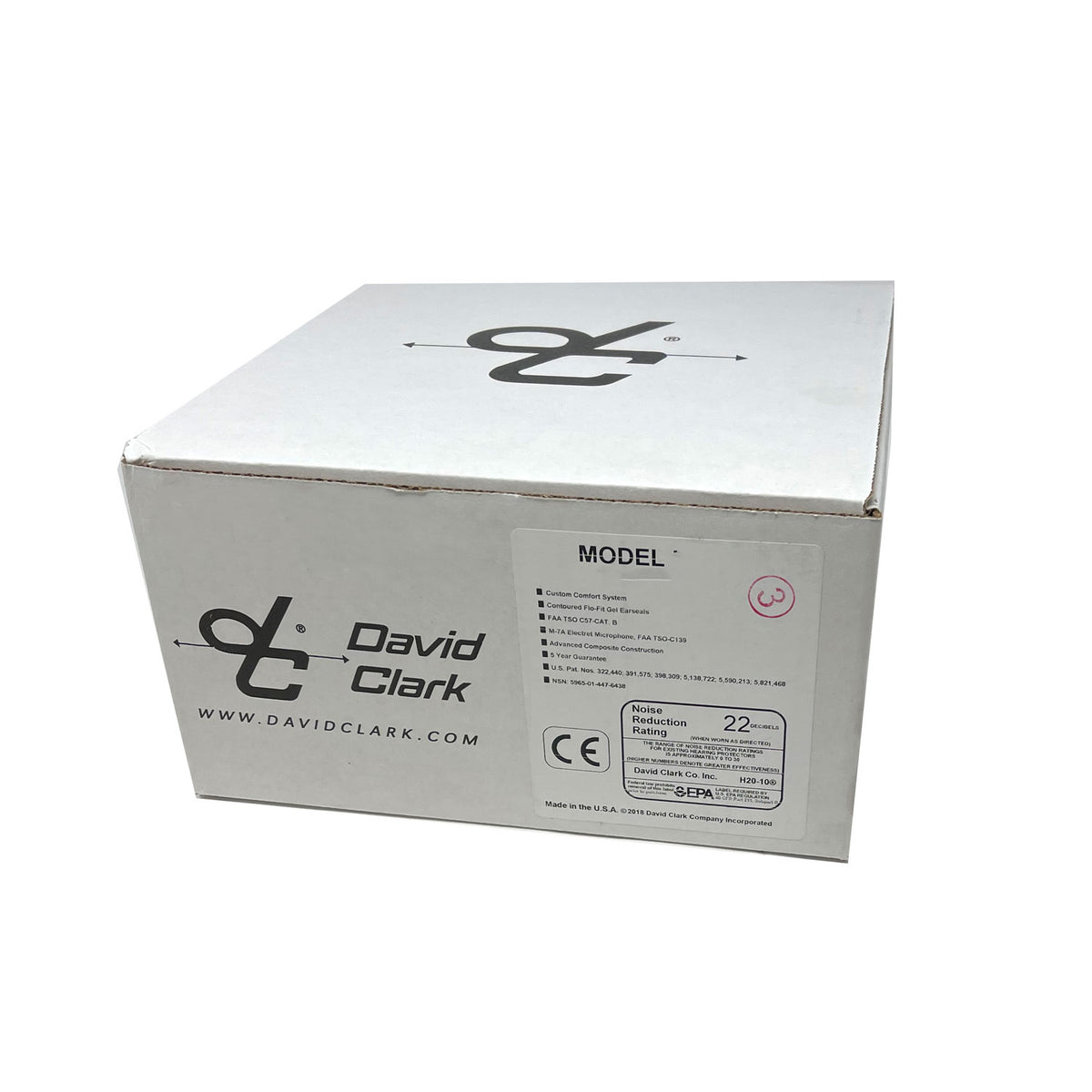 David Clark 43102G-10 ENC Headset – DC ONE-XMP Bluetooth w/ TP-108 Plug