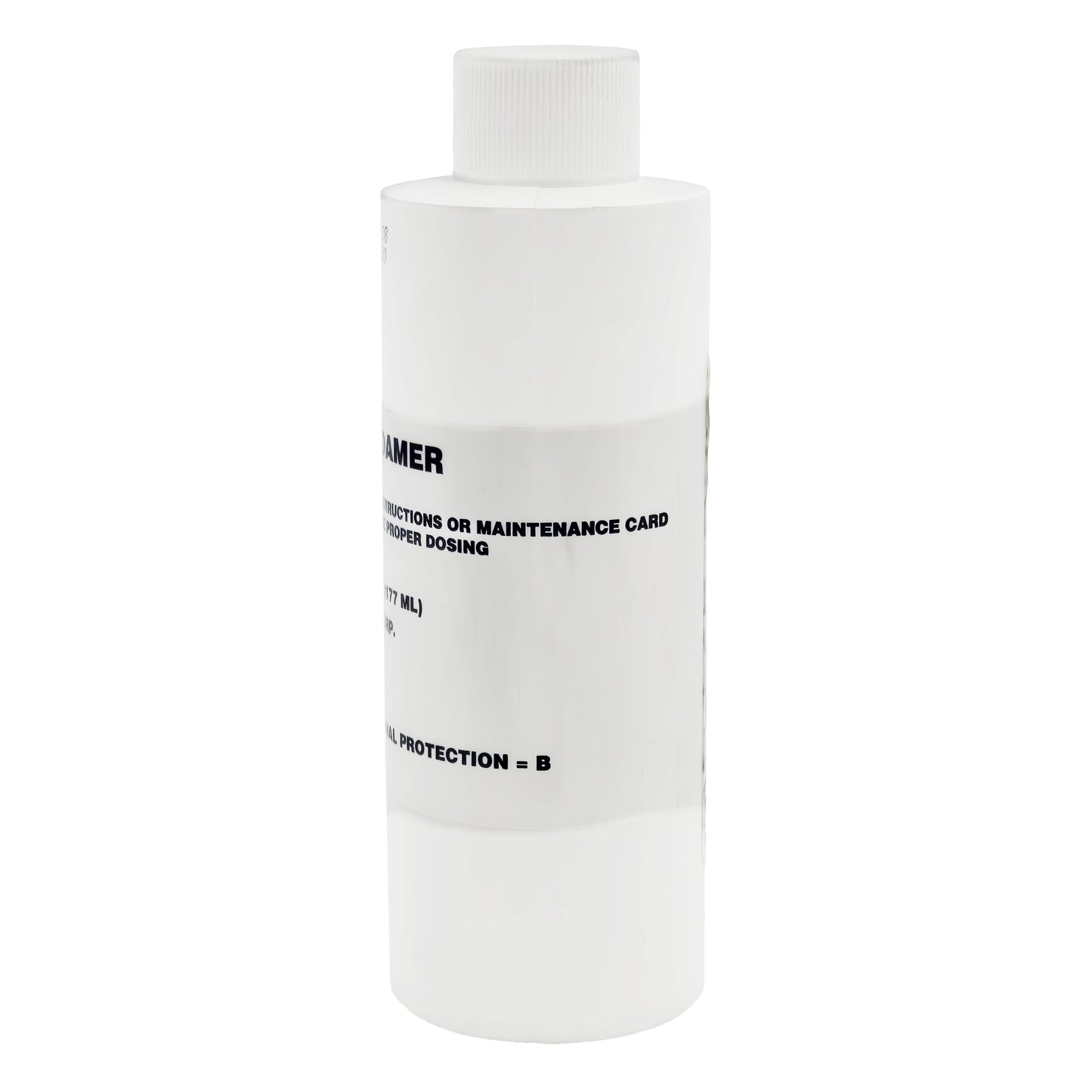 Side of Celeste Defoamer 6oz bottle showing NFPA hazard ratings and continued usage instructions.