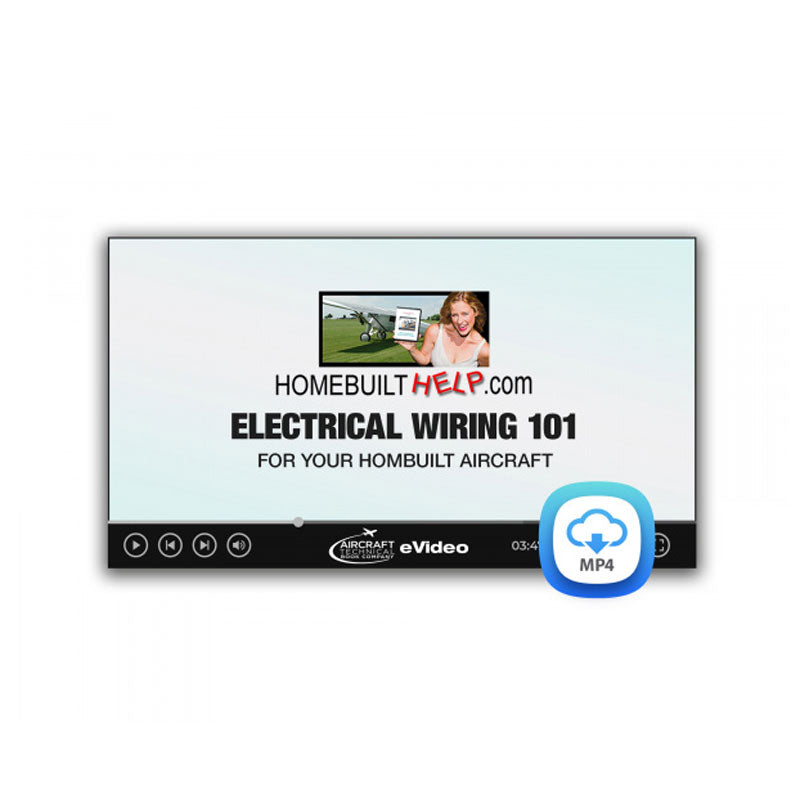 Electrical Wiring 101 video download covering aircraft electrical wiring, connectors, fuses, and wire splicing