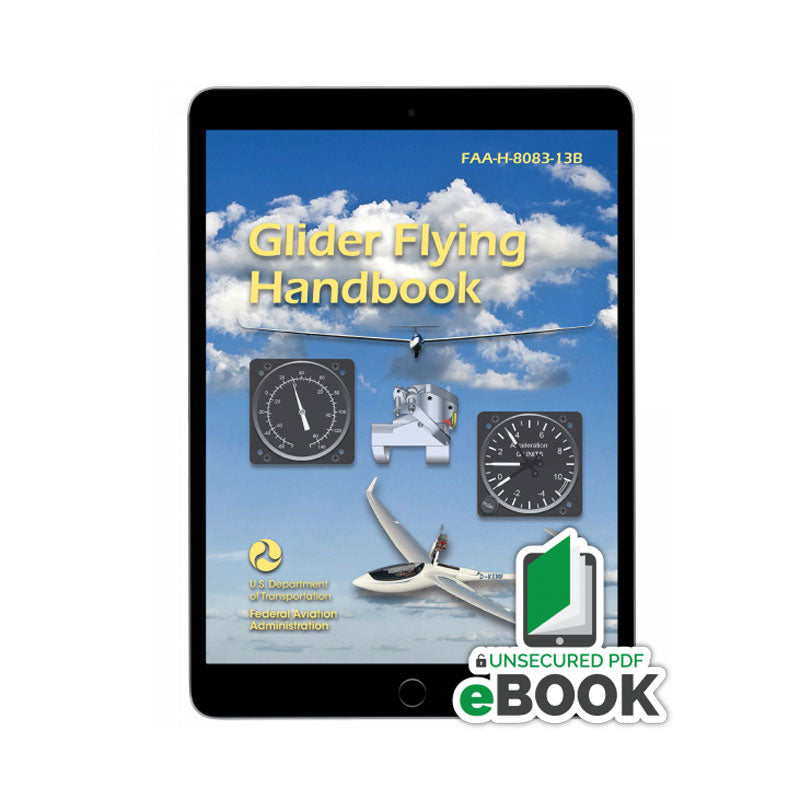 FAA Glider Flying Handbook PDF eBook covering glider flight principles and soaring operations
