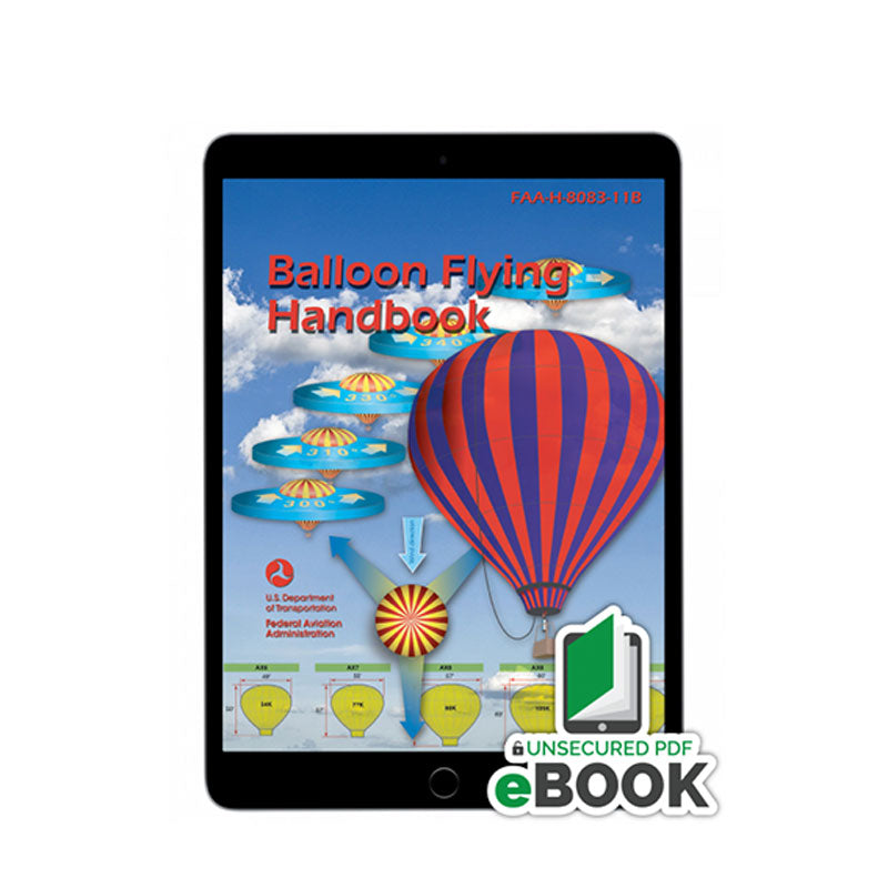 FAA Balloon Flying Handbook FAA-H-8083-11B Unsecure eBook PDF for student balloon pilot training