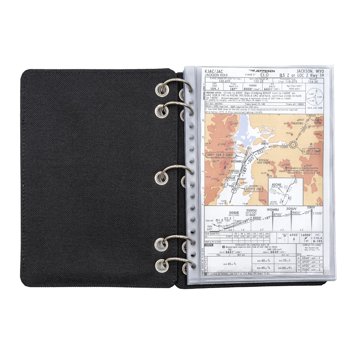 FlyBoys 5 x 8 pilot checklist cover holding aviation checklist pages in cockpit organizer