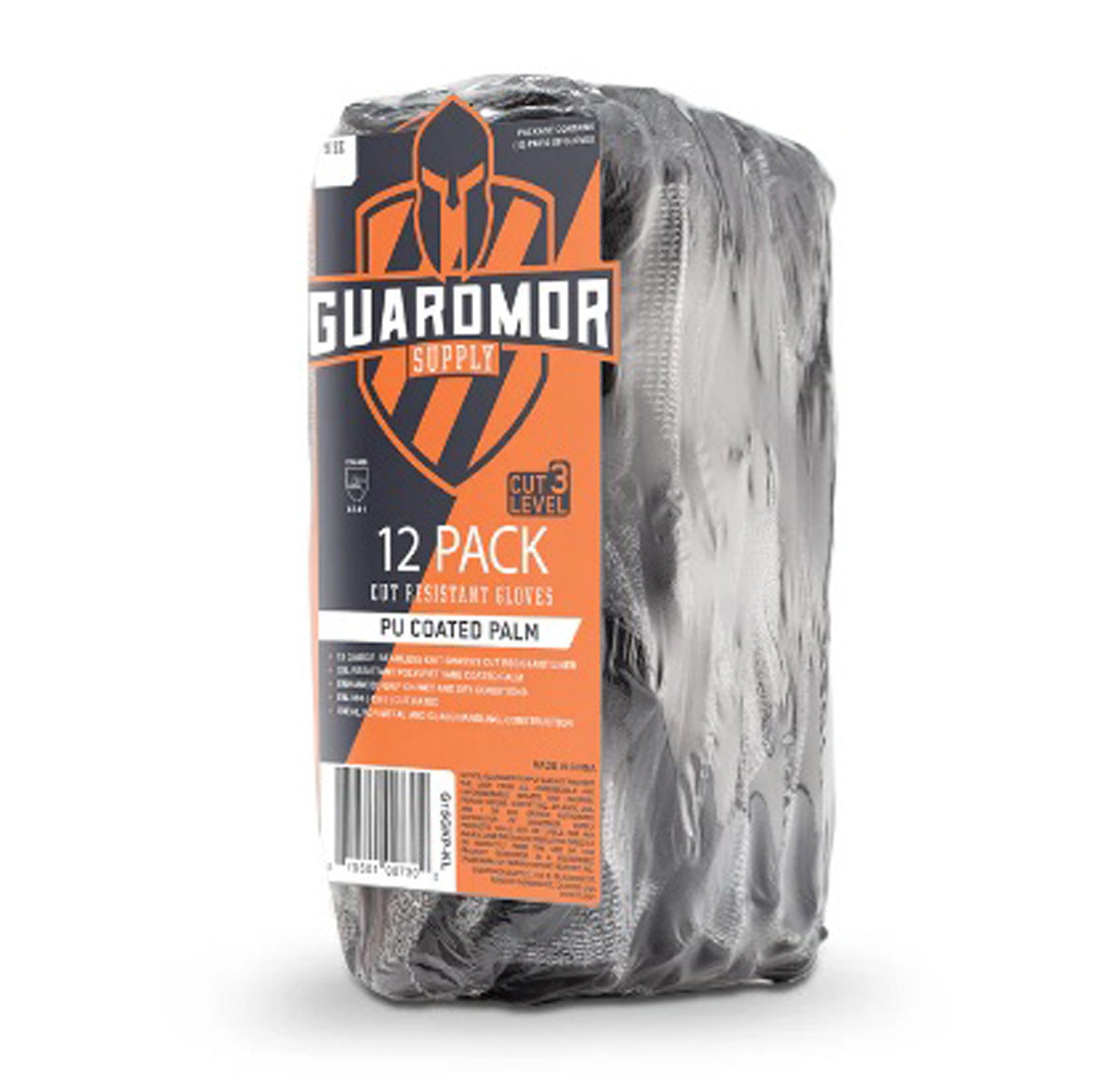 Lift - Cut Resistant Glassfiber Knit Gloves with PU Palms, 12 Pack