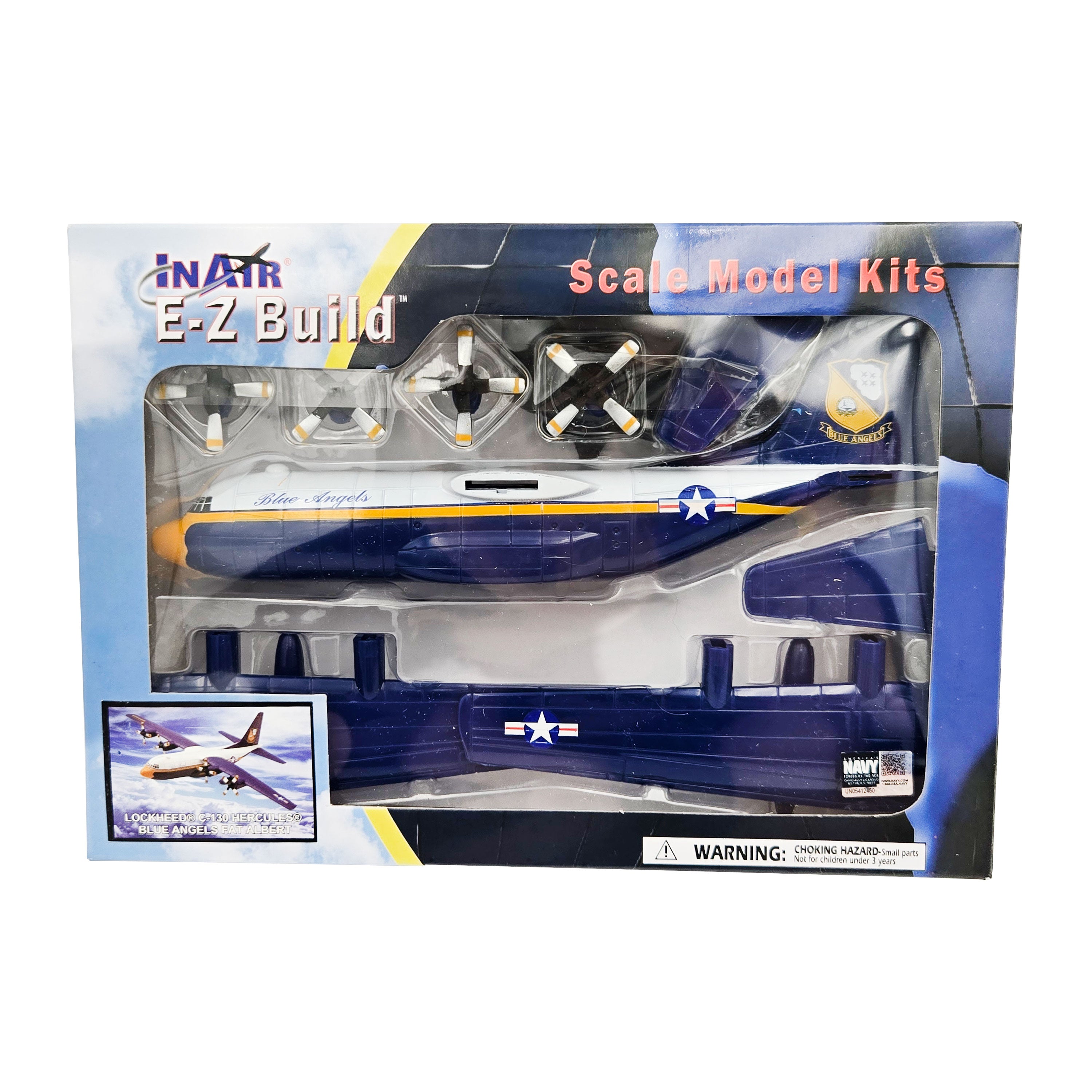 WowToyz® - E-Z Build™ C-130 Fat Albert Blue Angels 1:130 Scale