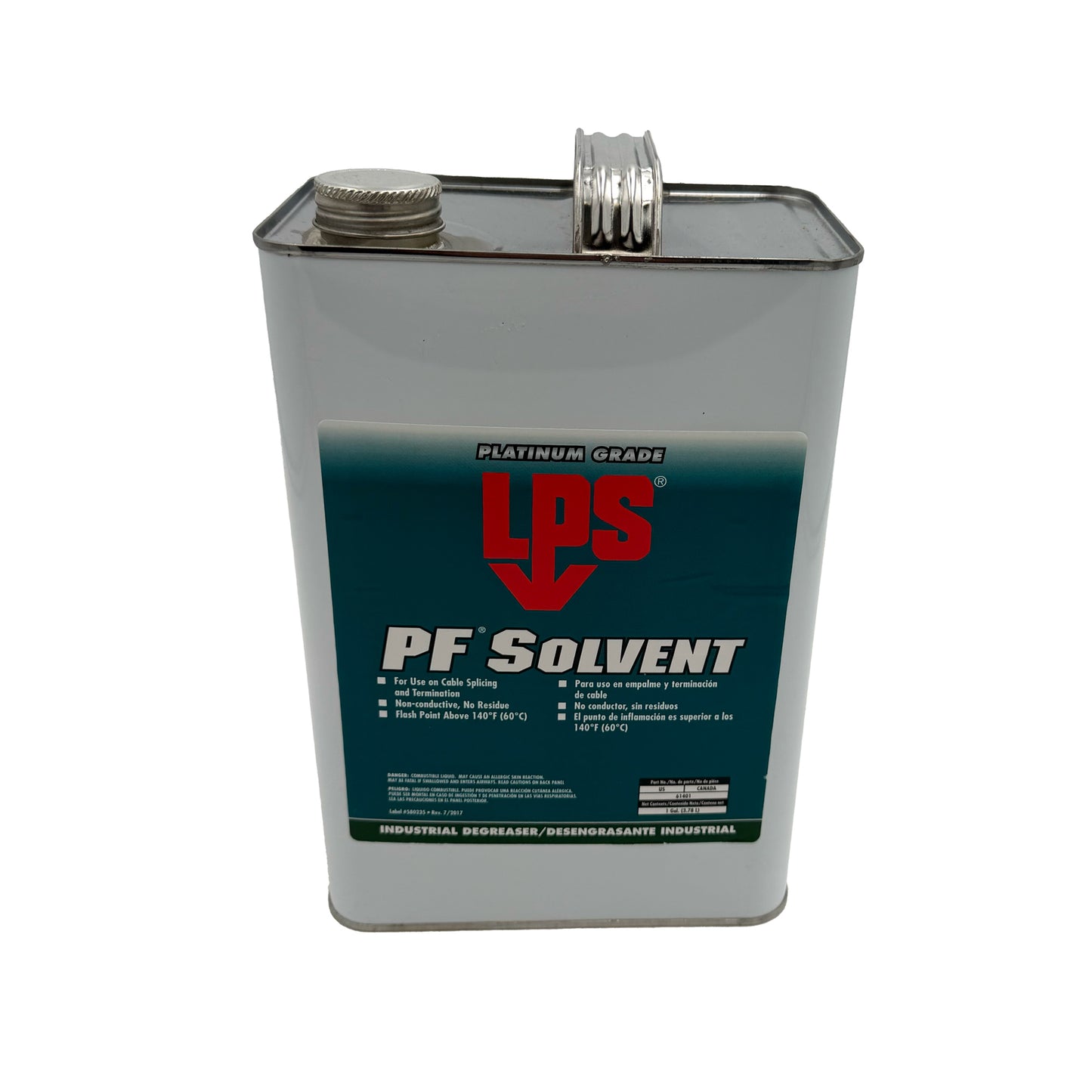 LPS® PF® Solvent Liquid – Non-Chlorinated Industrial Degreaser, gallon front