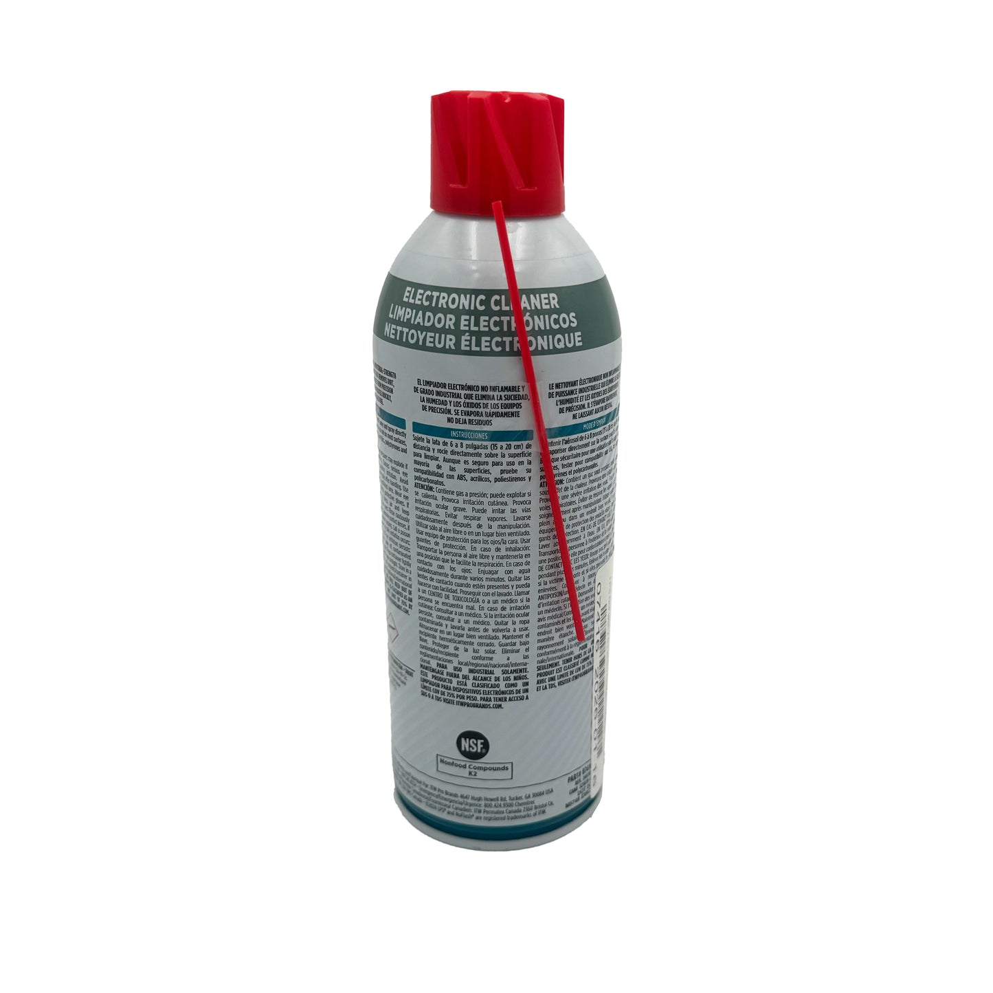 Close-up of LPS® NoFlash® 2.0 product label on aerosol can