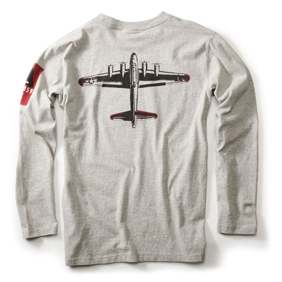 Red Canoe - Men's Long Sleeve T-Shirt B17 Canada Gray, Back