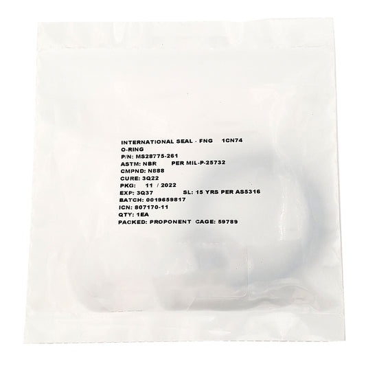 MS28775-261 Nitrile  Aircraft Packing / O-Ring 5330-01-106-7286