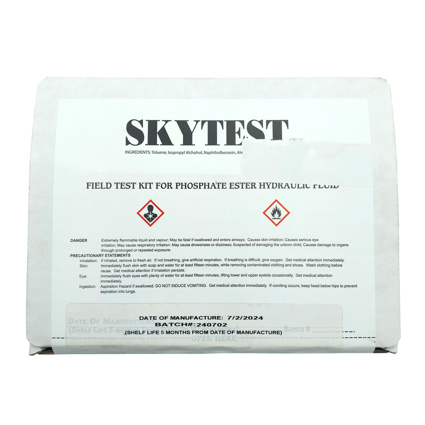 TBM - Skytest Phosphate Esther Hydraulic Fluid Test Kit | PKMSKYTESTKIT