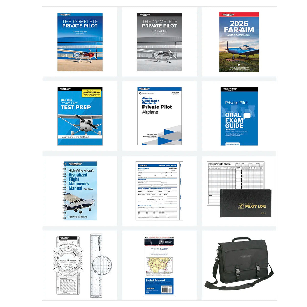 ASA - Complete Private Pilot Kit - Part 61 High Wing | ASAPVT61KIT