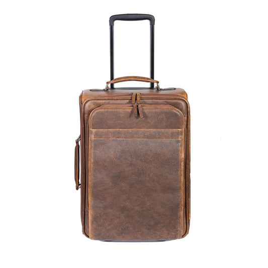 Scully - Leather Wheeled Carry-On