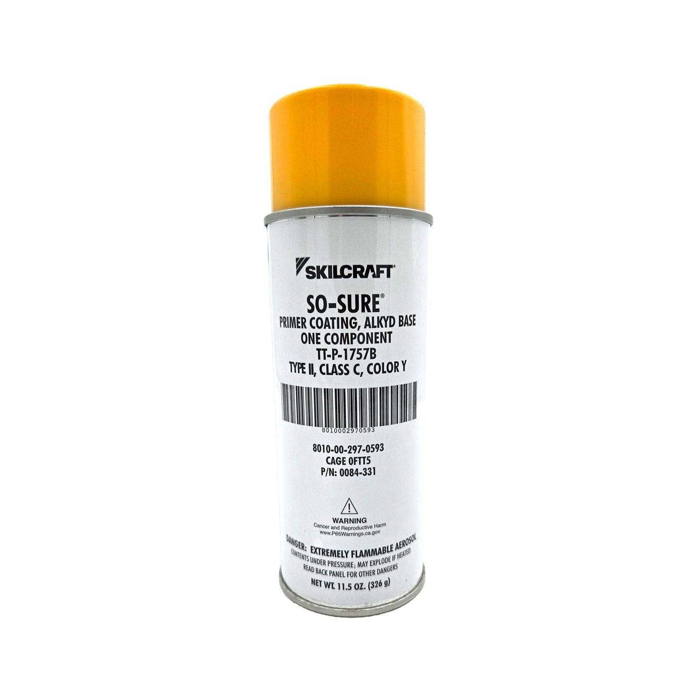 So‑Sure TT‑P‑1757 Zinc Chromate Primer – Clear Yellow 11.5oz Aerosol Can