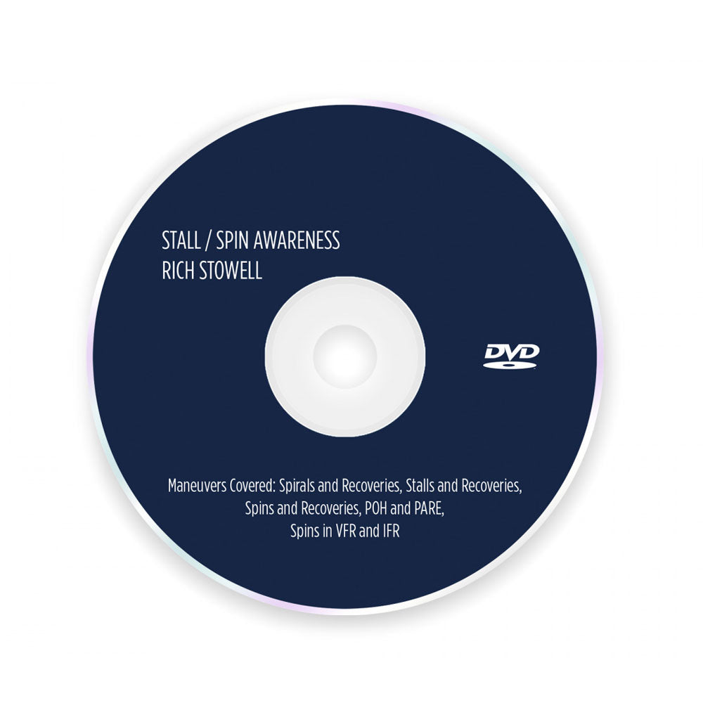 Stall Spin Awareness DVD covering stall recognition, spin awareness, and unusual-attitude flight training
