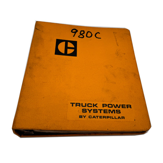 Caterpillar CAT 980C Wheel Loader Service Overhaul Repair Manual