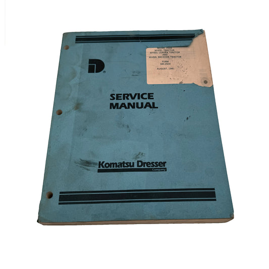 Komatsu Dresser 250A Wheel Loader Service Shop Repair Manual OEM SM-250A