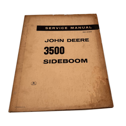 John Deere 3500 Sideboom Service Manual | SM-2085