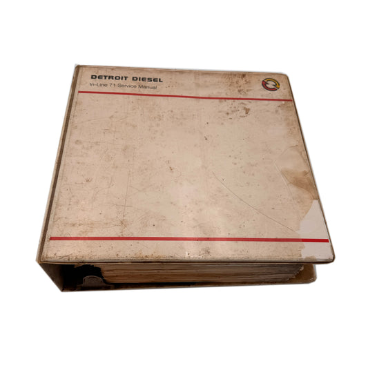 Detroit Diesel In Line 71 Engine Service Shop Workshop Repair Book Manual | 6SE164