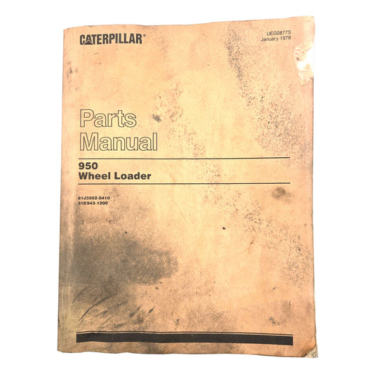 Caterpillar CAT 950 Wheel Loader Parts Manual | UEG0877S