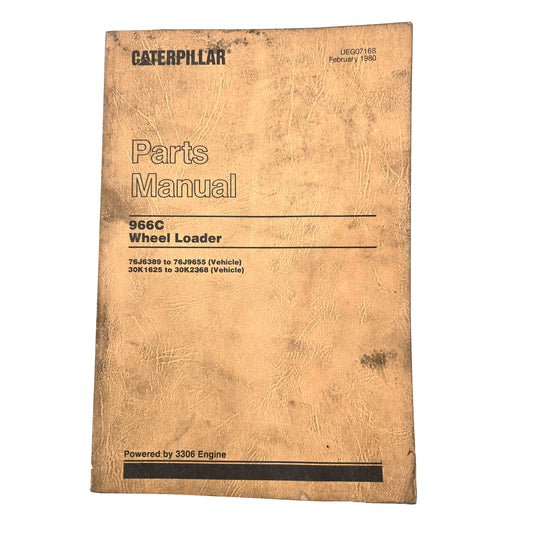 Caterpillar CAT 950 Wheel Loader Parts Manual | UEG0690S