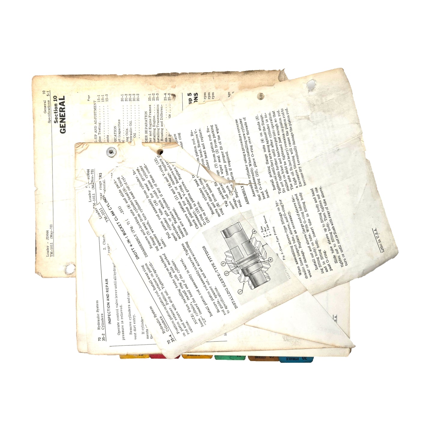 JD644 TM-1011 Loader Technical Manual Service Manual