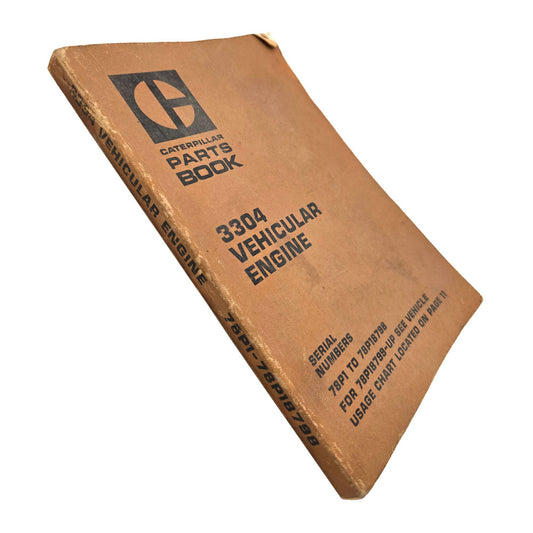 CAT 3304 Vehicular Engine Parts Manual