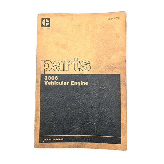 Cat Caterpillar 3306 Engine 3N1-3N24132 Parts Book Manual