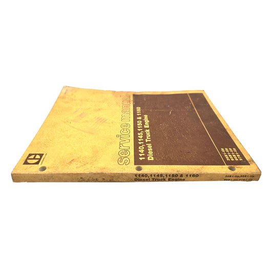 Cat Caterpillar 1140, 1145, 1150, 1160 Diesel Truck Service Book Manual