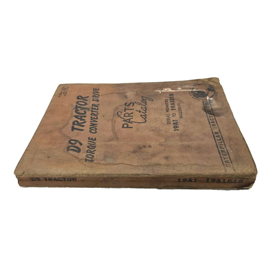 Cat Caterpillar D9 Tractor Torque Converter Drive Parts Manual