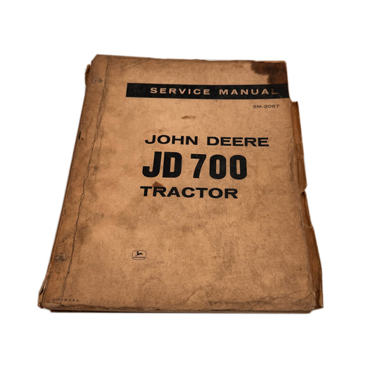 John Deere JD-700 Tractor Technical Service Shop Repair Manual | SM-2067