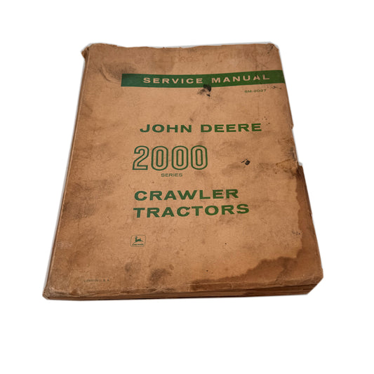 John Deere 2000 Series Crawler Tractor Service Manual | SM-2037 (30)