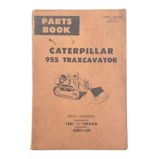 Cat Caterpillar 955 Traxcavator 12A1-12A8418 42D1-Up Parts Book Manual Catalog