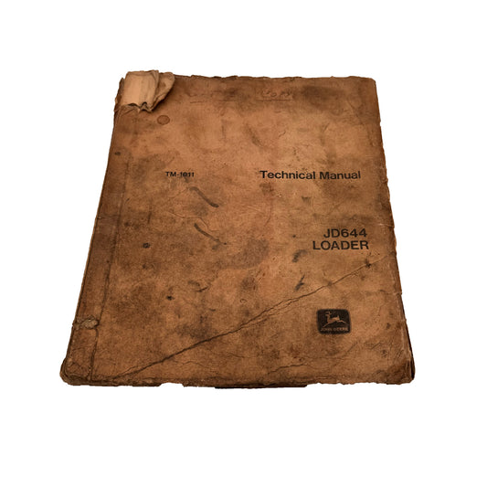 John Deere 644 Front End Loader Service Repair Technical Manual | TM-1011