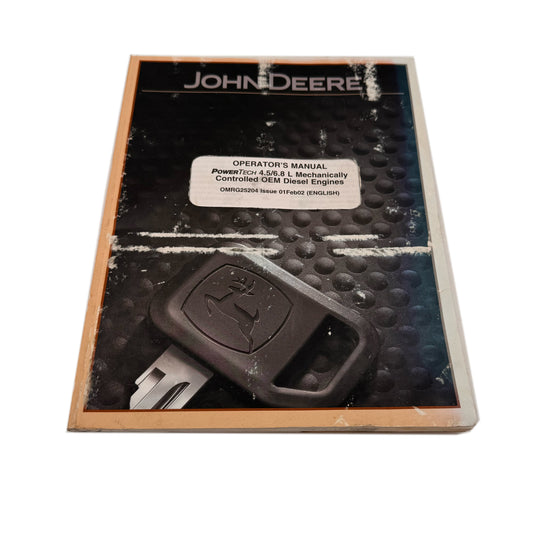 John Deere Operator's Manual PowerTech 4.5/6.8 L Diesel Engines | OMRG25204