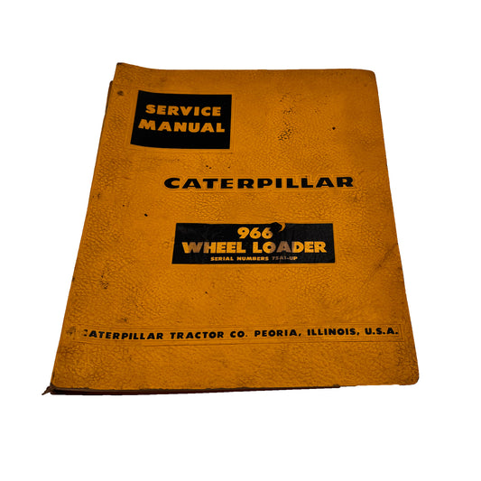 CAT Caterpillar 966 Wheel Loader Service Manual | RE00129