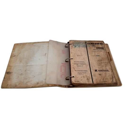 Koehring 866E Hydraulic Excavator Operation, Maintenance, Service and Parts Manual